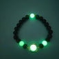 Luminous 'Glow In The Dark' Night Sky and Other Patterns Natural Volcanic Stone Bracelets SELECTION - ALOE WINGS STORE
