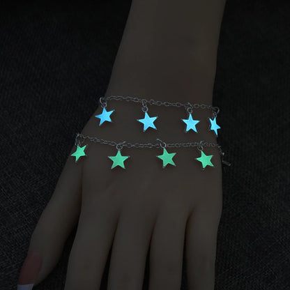 Luminous 'Glow In The Dark' Night Sky and Other Patterns Natural Volcanic Stone Bracelets SELECTION-ALOE WINGS STORE