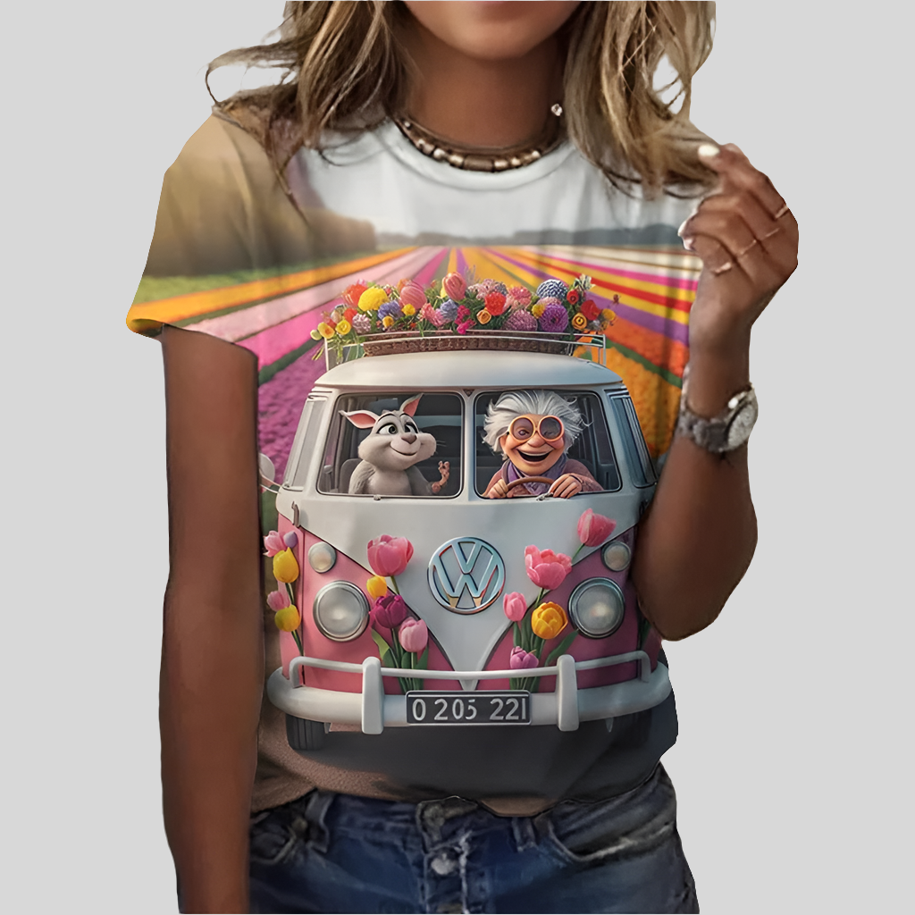 1.Granny Animation Designs T-Shirts (S - 3XL) - ALOE WINGS STORE