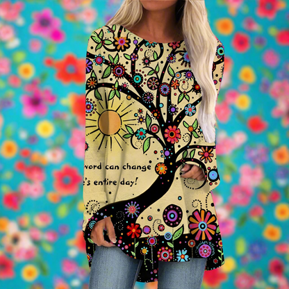 Cat & Rabbit 3D Designs Long Sleeve Tunic Top (S-3XL) - ALOE WINGS STORE