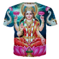 Divine Vibes: Indian Goddesses 3D Print T-Shirt (Unisex Harajuku Fashion) - ALOE WINGS STORE