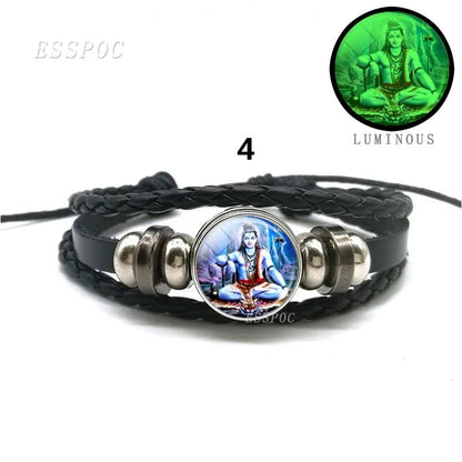 Hindu Gods And Goddesses 'Glow-In-The-Dark' Amulet Bracelets SELECTION - ALOE WINGS STORE