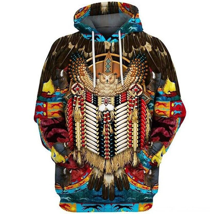 🐾Native Indian 3D Wolves Hoodies Pullover selection🐾 - Ltd Time Only! - ALOE WINGS STORE