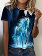 2.Unisex Casual Horse Designs T-Shirts (Size: XXS-6XL) - ALOE WINGS STORE