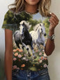 3.Unisex Casual Horse Designs T-Shirts (Size: XXS - 6XL) - ALOE WINGS STORE
