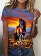 1.Unisex Casual Horse Designs T-Shirts (Size: XXS - 6XL) - ALOE WINGS STORE