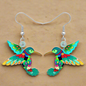 Colourful Novelty Hummingbird Earrings -  Dangle Drop Collection - ALOE WINGS STORE