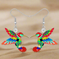Colourful Novelty Hummingbird Earrings -  Dangle Drop Collection - ALOE WINGS STORE