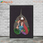 Ethnic Indian Rajasthani Princess Wall Hanging [SELECTION] - ALOE WINGS STORE