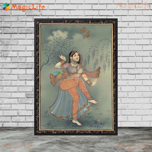 Ancient Ethnic Indian Rajasthani Princess Wall Hanging [SELECTION] - ALOE WINGS STORE