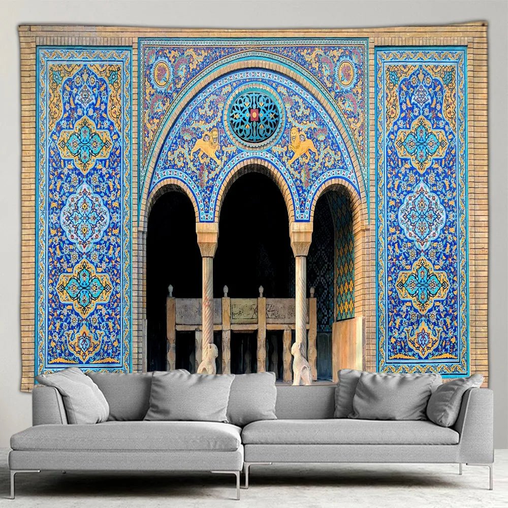 Islamic Architectural Wall Hanging Tapestry SELECTION - ALOE WINGS STORE