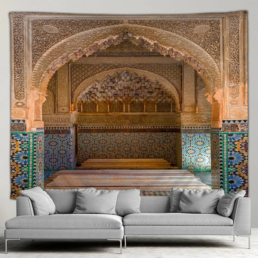 Islamic Architectural Wall Hanging Tapestry SELECTION - ALOE WINGS STORE