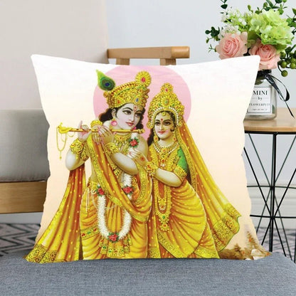 Radha, Krishna And Krishna And Radha Prints Pillow Cover SELECTION - ALOE WINGS STORE