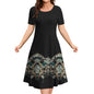 Black Floral Classy Floral Ladies Sun Dress - ALOE WINGS STORE