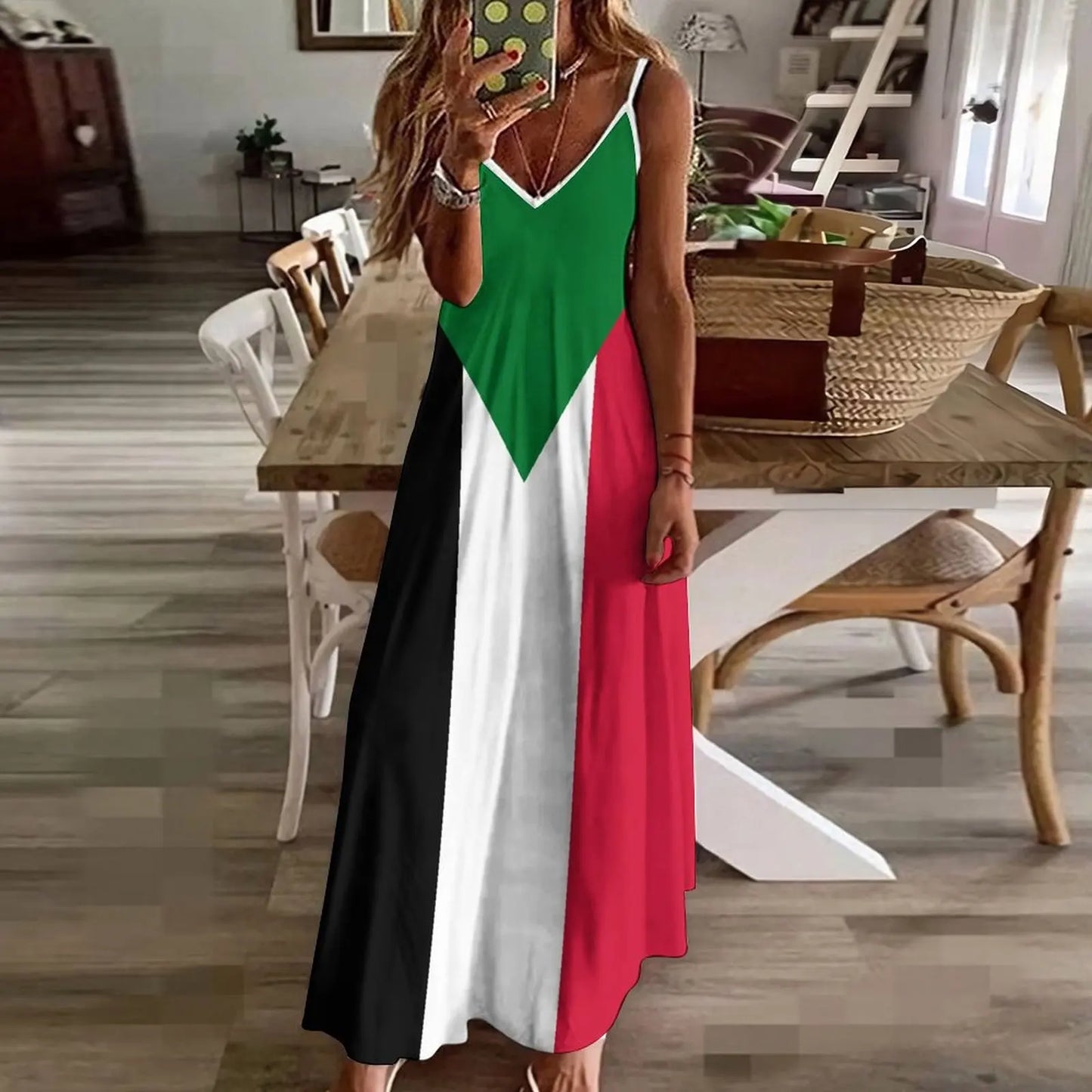 2. Emirates / Palestine coloured Long Dress Collection - ALOE WINGS STORE