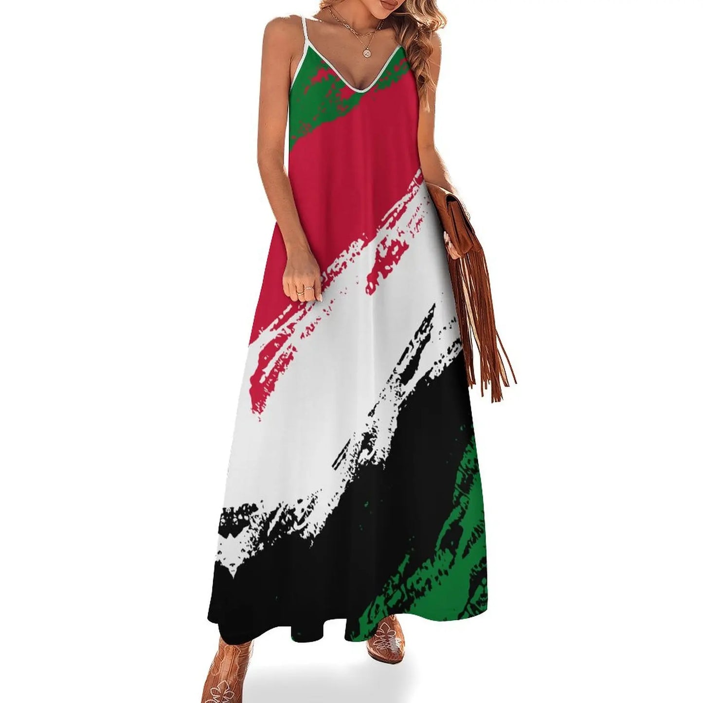 2. Emirates / Palestine coloured Long Dress Collection - ALOE WINGS STORE