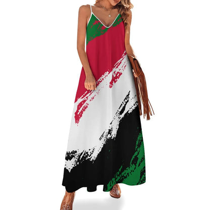 2. Emirates / Palestine coloured Long Dress Collection - ALOE WINGS STORE