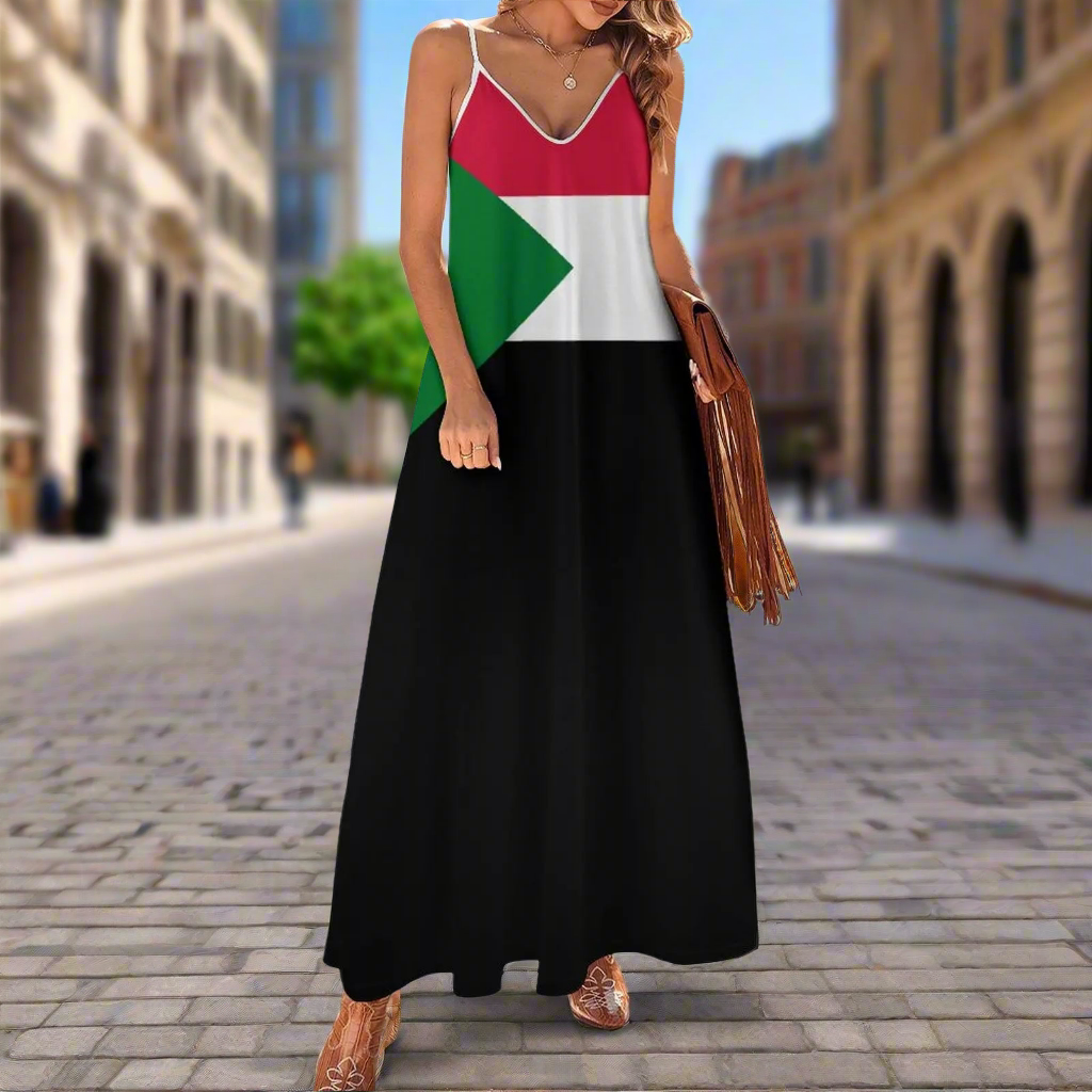 2. Emirates / Palestine coloured Long Dress Collection - ALOE WINGS STORE