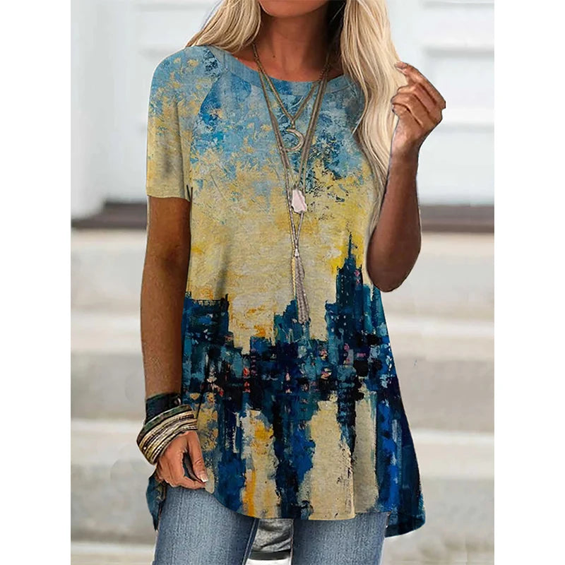 Casual Floral Tunic Tops for Women – Stylish & Comfortable Fashion Selection - ALOE WINGS STORE