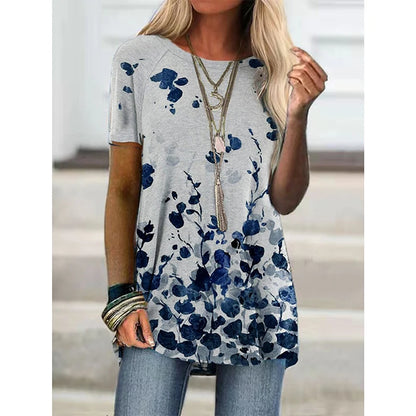Casual Floral Tunic Tops for Women – Stylish & Comfortable Fashion Selection - ALOE WINGS STORE