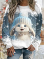 Cute Rabbit Women's O-Neck Sweatshirt Collection - Ltd Time Only! - ALOE WINGS STORE