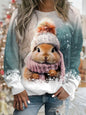 Cute Rabbit Women's O-Neck Sweatshirt Collection - Ltd Time Only! - ALOE WINGS STORE