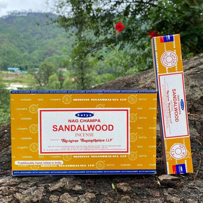 Box Of Satya Handmade Indian Incense Sticks (12 packets in a Large Box) SELECTION - ALOE WINGS STORE