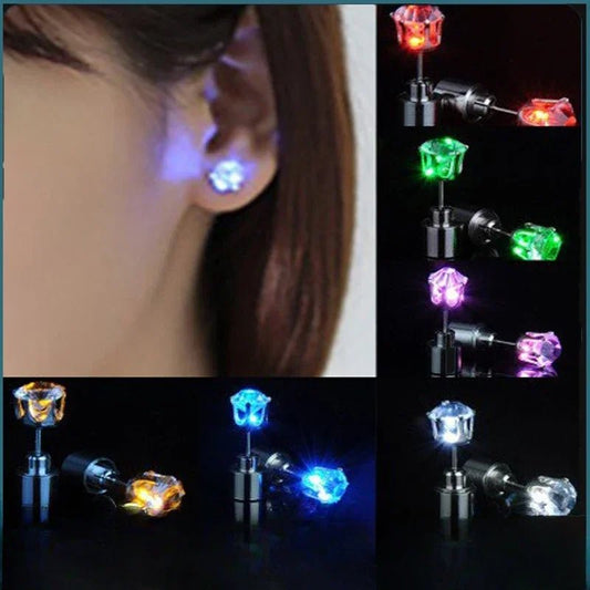 Unique Colorful LED Luminous Ear Studs SELECTION - ALOE WINGS STORE