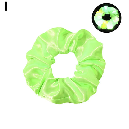 LED Luminous Glow In The Dark Elastic Hair Band SELECTION - ALOE WINGS STORE