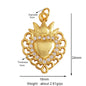 Sacred Red Love Heart Charm 18K Real Gold Plated Pendant - ALOE WINGS STORE