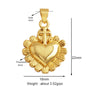 Sacred Red Love Heart Charm 18K Real Gold Plated Pendant - ALOE WINGS STORE