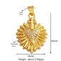 Sacred Red Love Heart Charm 18K Real Gold Plated Pendant - ALOE WINGS STORE