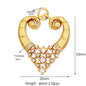 Sacred Red Love Heart Charm 18K Real Gold Plated Pendant-ALOE WINGS STORE