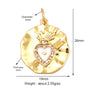 Sacred Red Love Heart Charm 18K Real Gold Plated Pendant-ALOE WINGS STORE
