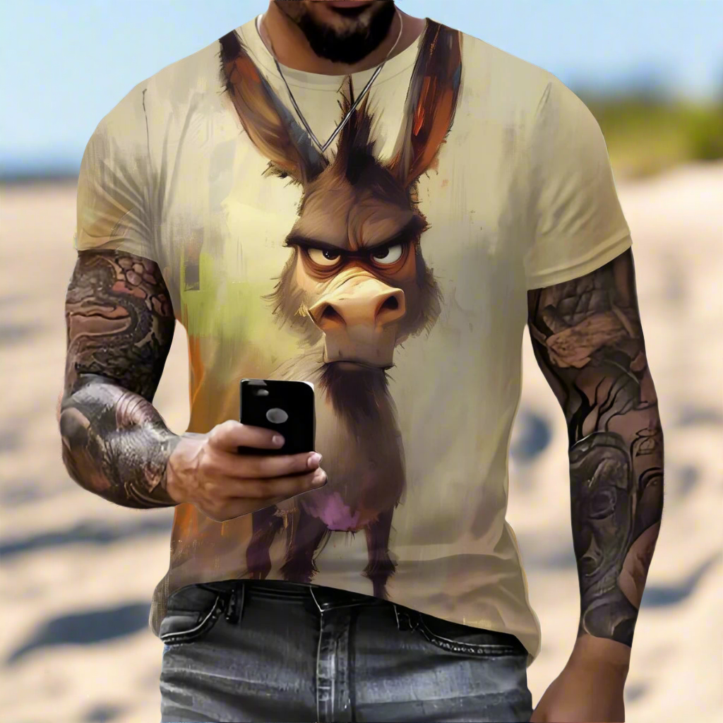 Men’s 3D Printed Funny Animal T-Shirt Collection - ALOE WINGS STORE