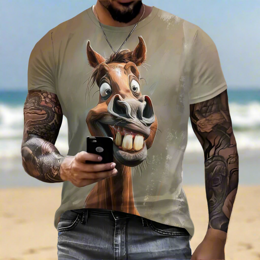 Men’s 3D Printed Funny Animal T-Shirt Collection - ALOE WINGS STORE
