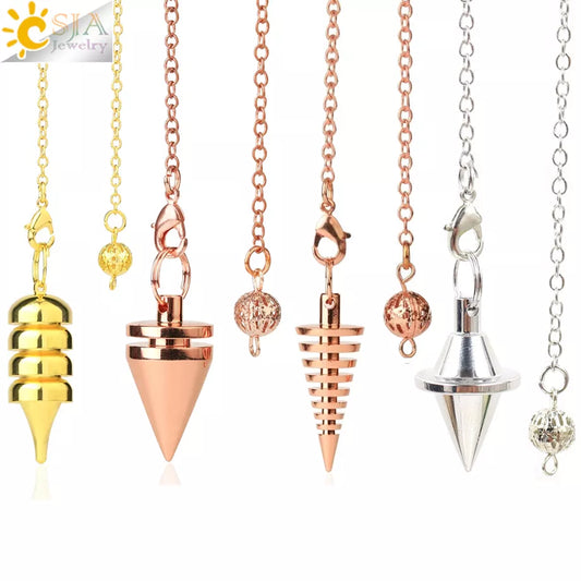 Metal Pendulum for Dowsing SELECTION - ALOE WINGS STORE