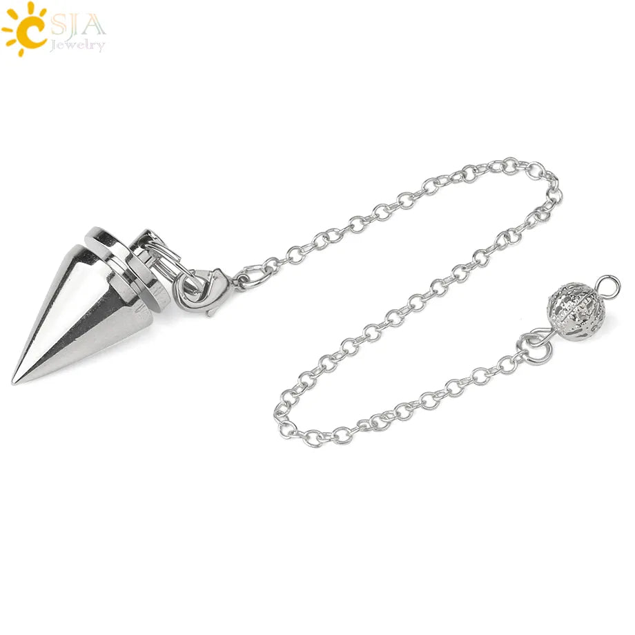 Metal Pendulum for Dowsing SELECTION - ALOE WINGS STORE