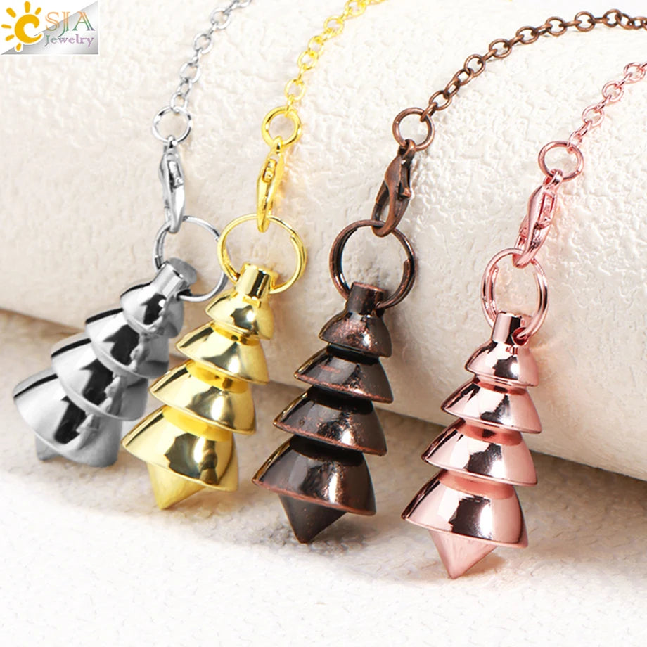 Metal Pendulum for Dowsing SELECTION - ALOE WINGS STORE