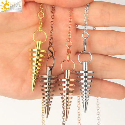 Metal Pendulum for Dowsing SELECTION - ALOE WINGS STORE