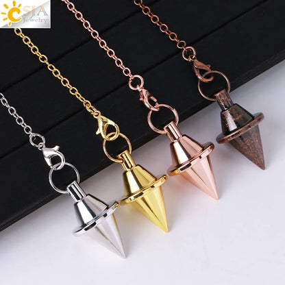 Metal Pendulum for Dowsing SELECTION - ALOE WINGS STORE
