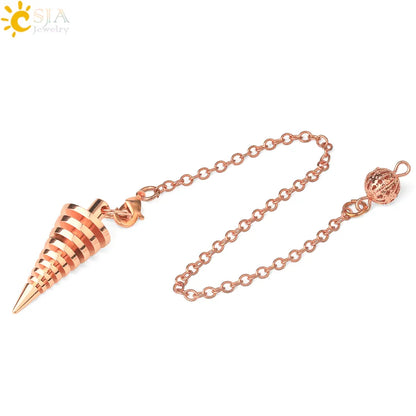 Metal Pendulum for Dowsing SELECTION - ALOE WINGS STORE