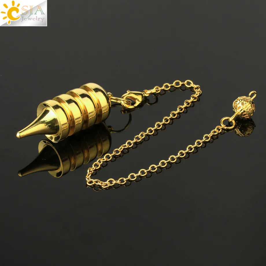 Metal Pendulum for Dowsing SELECTION - ALOE WINGS STORE