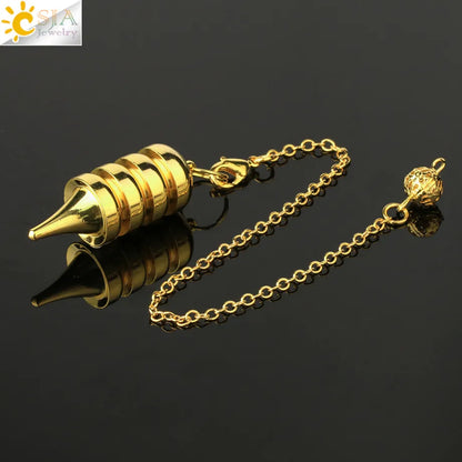 Metal Pendulum for Dowsing SELECTION - ALOE WINGS STORE