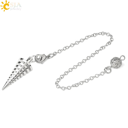 Metal Pendulum for Dowsing SELECTION - ALOE WINGS STORE