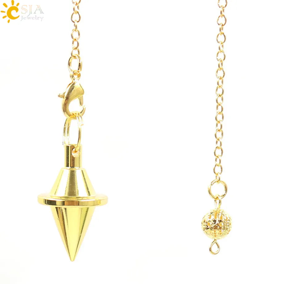 Metal Pendulum for Dowsing SELECTION - ALOE WINGS STORE