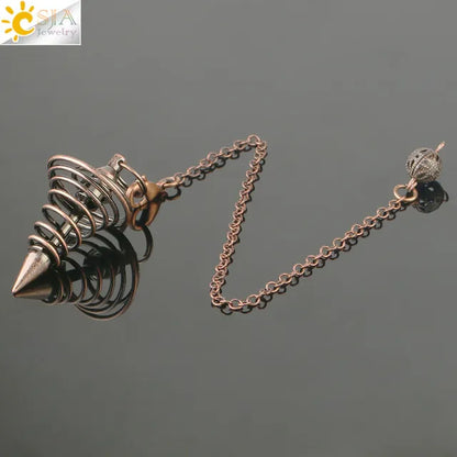 Metal Pendulum for Dowsing SELECTION - ALOE WINGS STORE