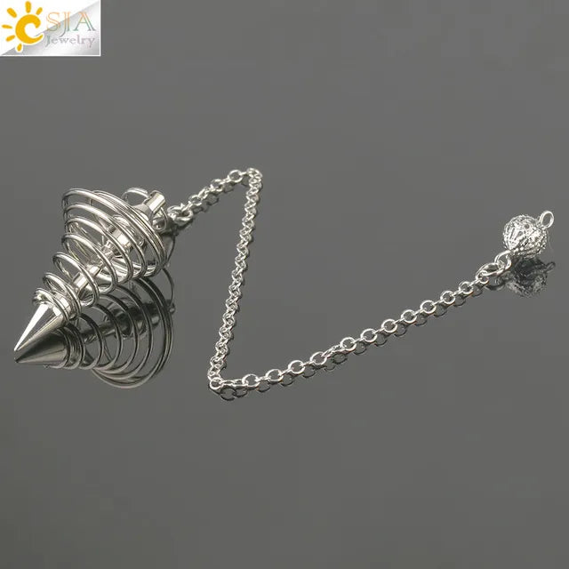 Metal Pendulum for Dowsing SELECTION - ALOE WINGS STORE