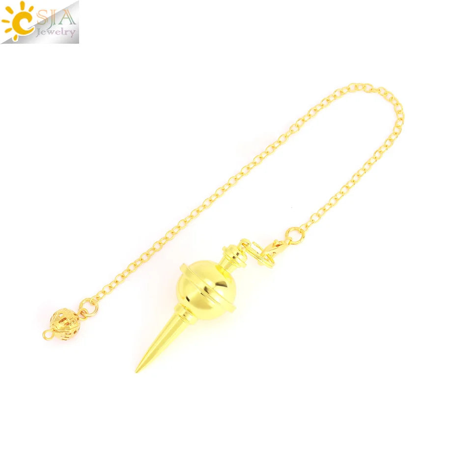 Metal Pendulum for Dowsing SELECTION - ALOE WINGS STORE