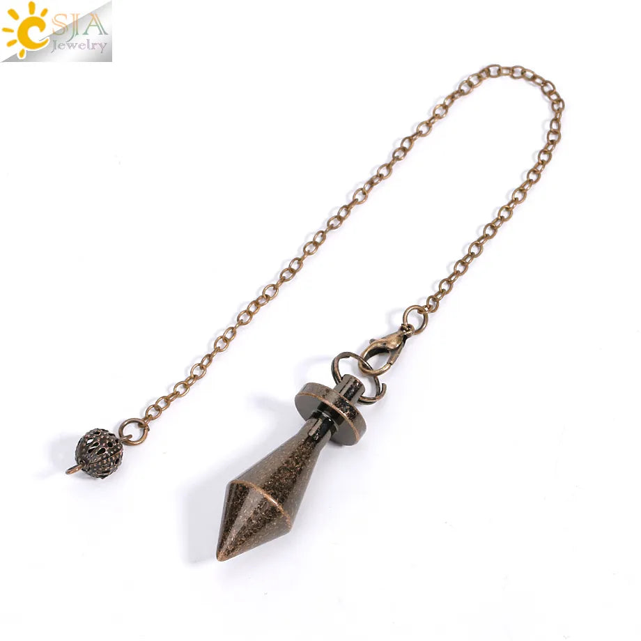 Metal Pendulum for Dowsing SELECTION-ALOE WINGS STORE